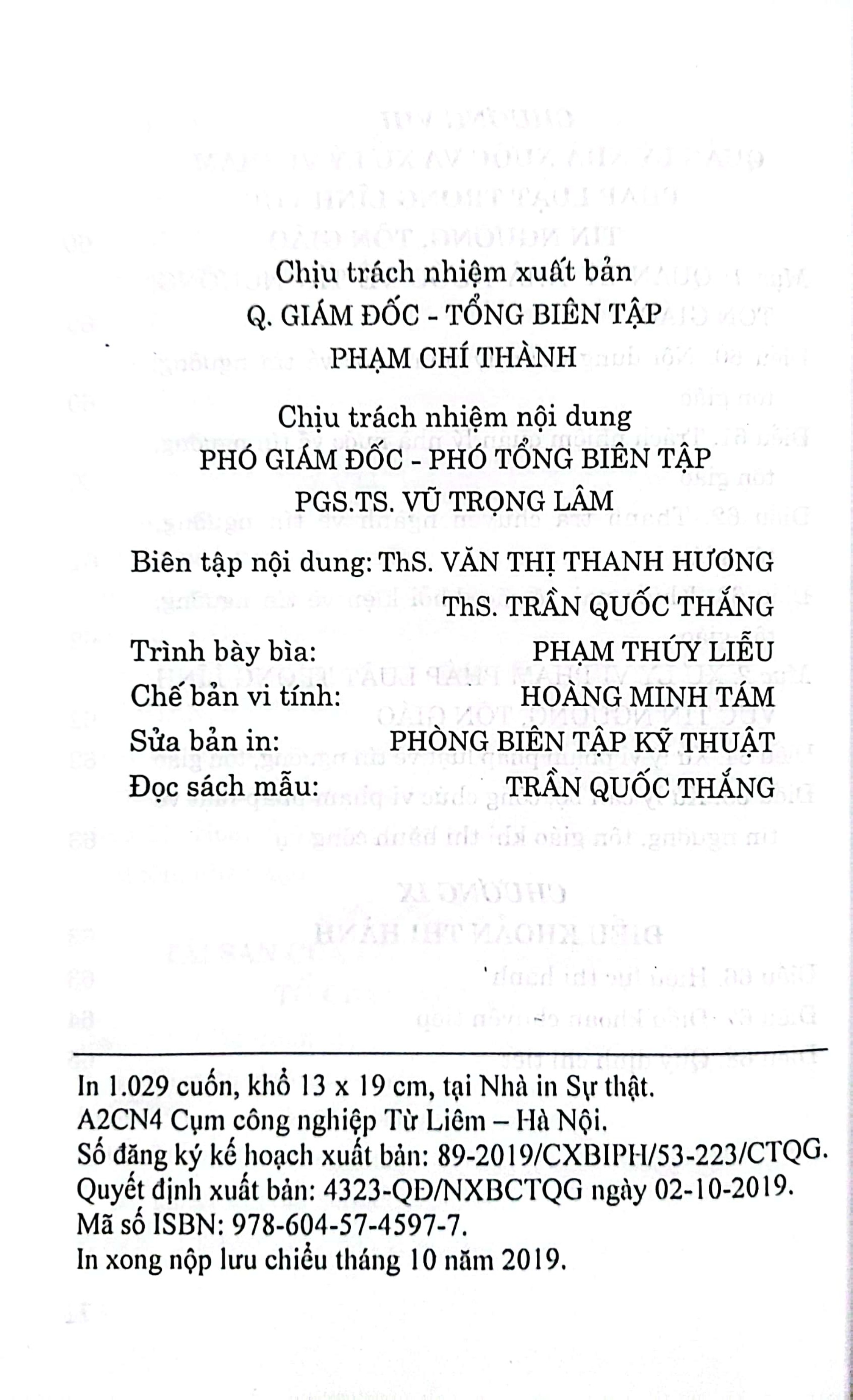 Luật Tín ngưỡng, tôn giáo (Hiện hành)