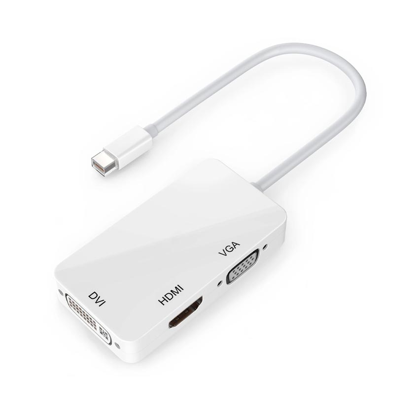 Bộ chuyển đổi Mini DisplayPort sang VGA/DVI/HDMI LENTION MVDH - Hàng chính hãng