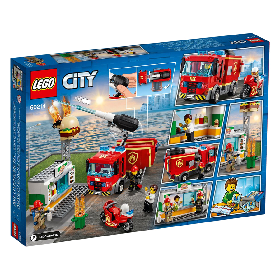 Mô hình Lego City - Cứu Hỏa Tiệm Bánh Burger 60214