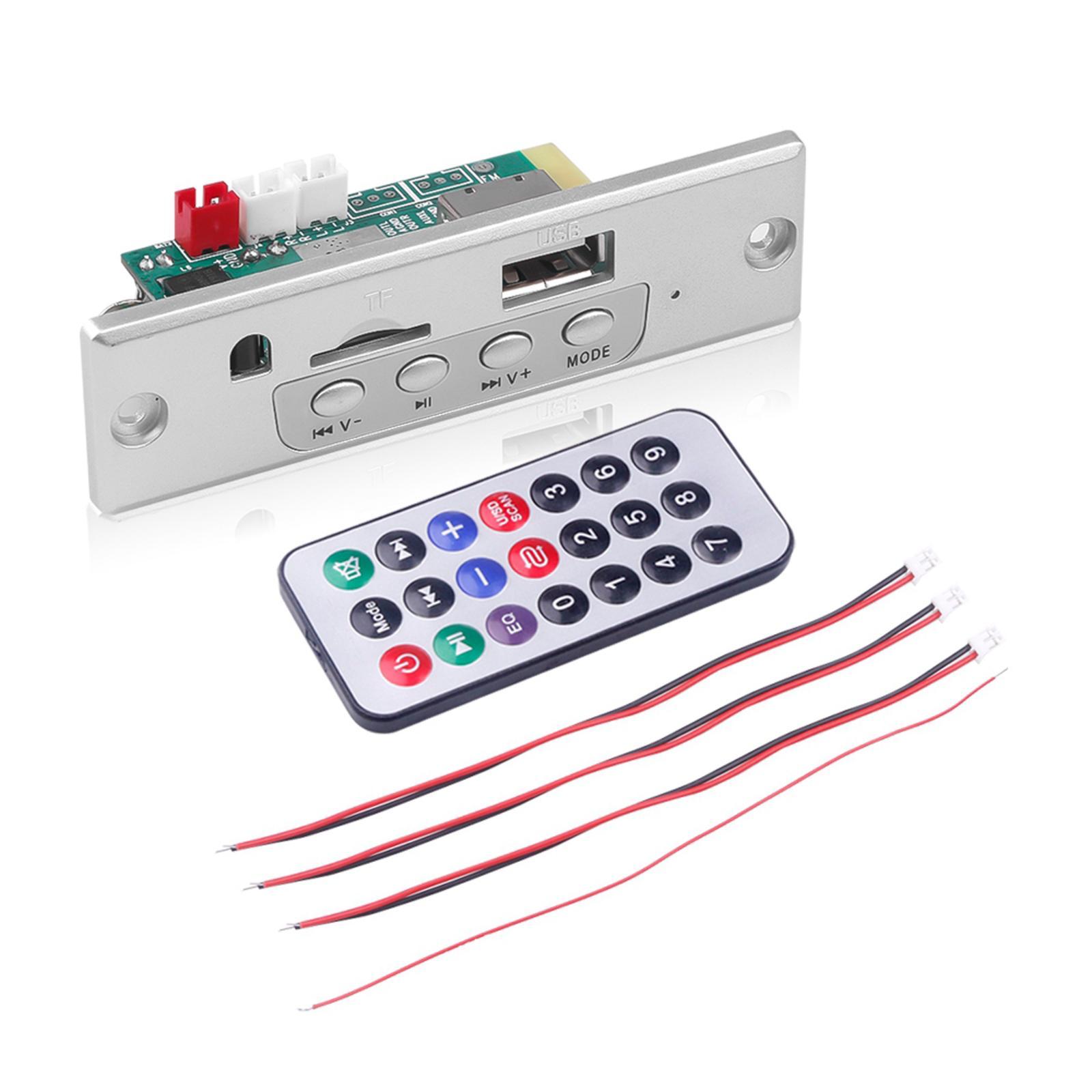 12V Blue Tooth Car Radio MP3 Player Decoder Board Support TF Card USB AUX