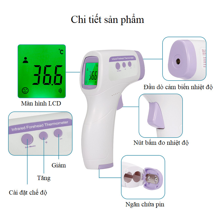 Nhiệt kế điện tử cho bé yêu, tích hợp đo nhiệt độ nước, sữa, thức ăn ... đa năng, đo nhanh chỉ 1s ( TẶNG BỘ TRANG TRÍ DÁN TƯỜNG DẠ QUANG PHÁT SÁNG HÌNH CON BƯỚM )