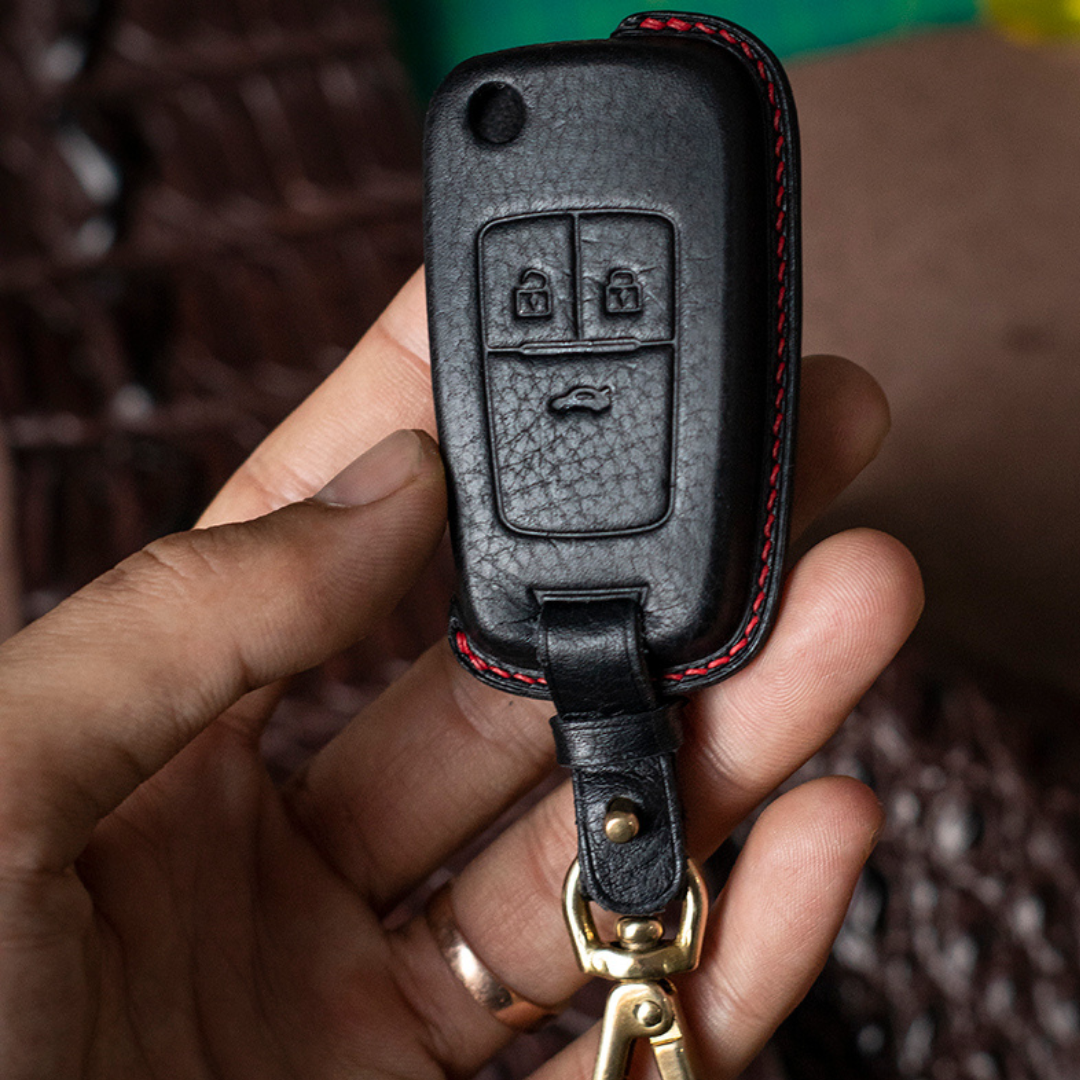 Bao Da Chìa Khóa ô tô CHEVROLET SPARK | Bọc chìa khóa ô tô da thật khâu tay