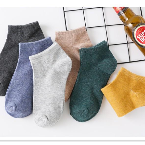 Set 5 đôi tất cổ ngắn chống hôi chân phong cách Vintage xuất Nhật T01