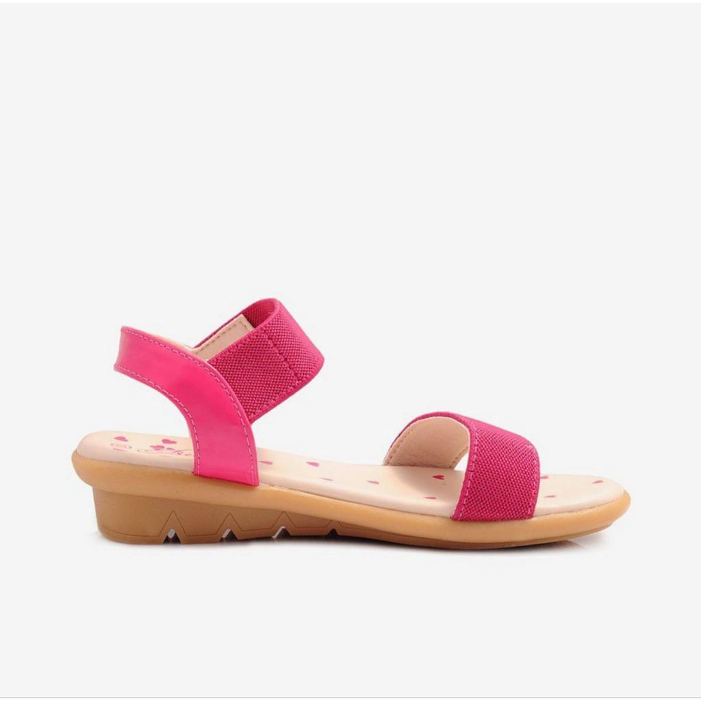 Dép sandal quai chun bé gái DTG000788 - Đỏ