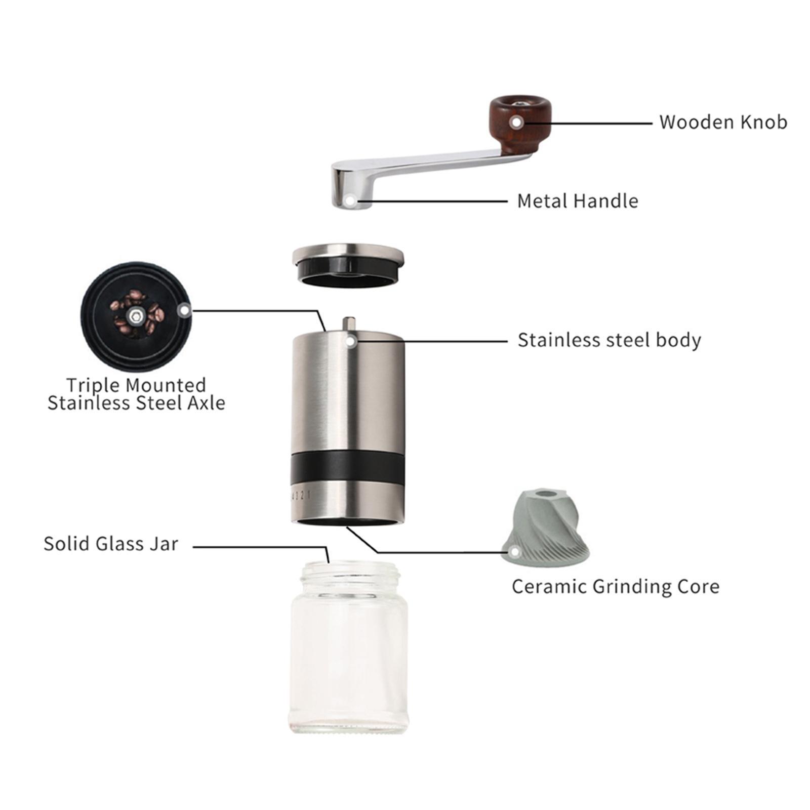 Stainless Steel Manual Coffee Grinder Hand Crank Grinder Coffee Bean Grinder