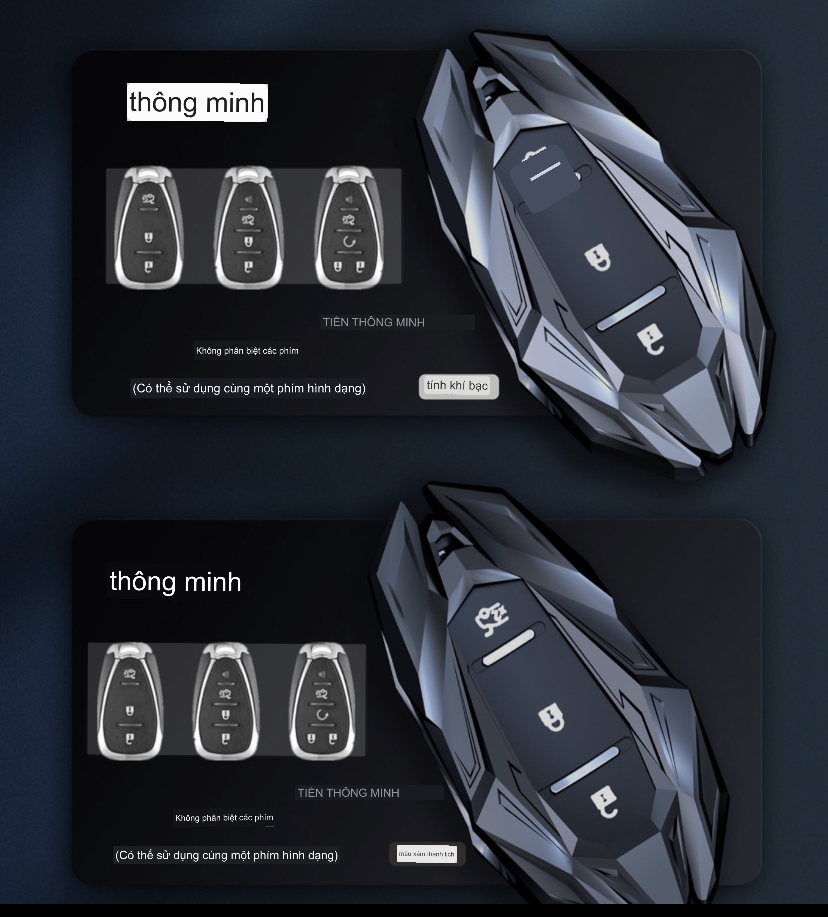 ỐP Khoá Smart key Chevrolet Trailblazer - Cruze - Trax -Camaro