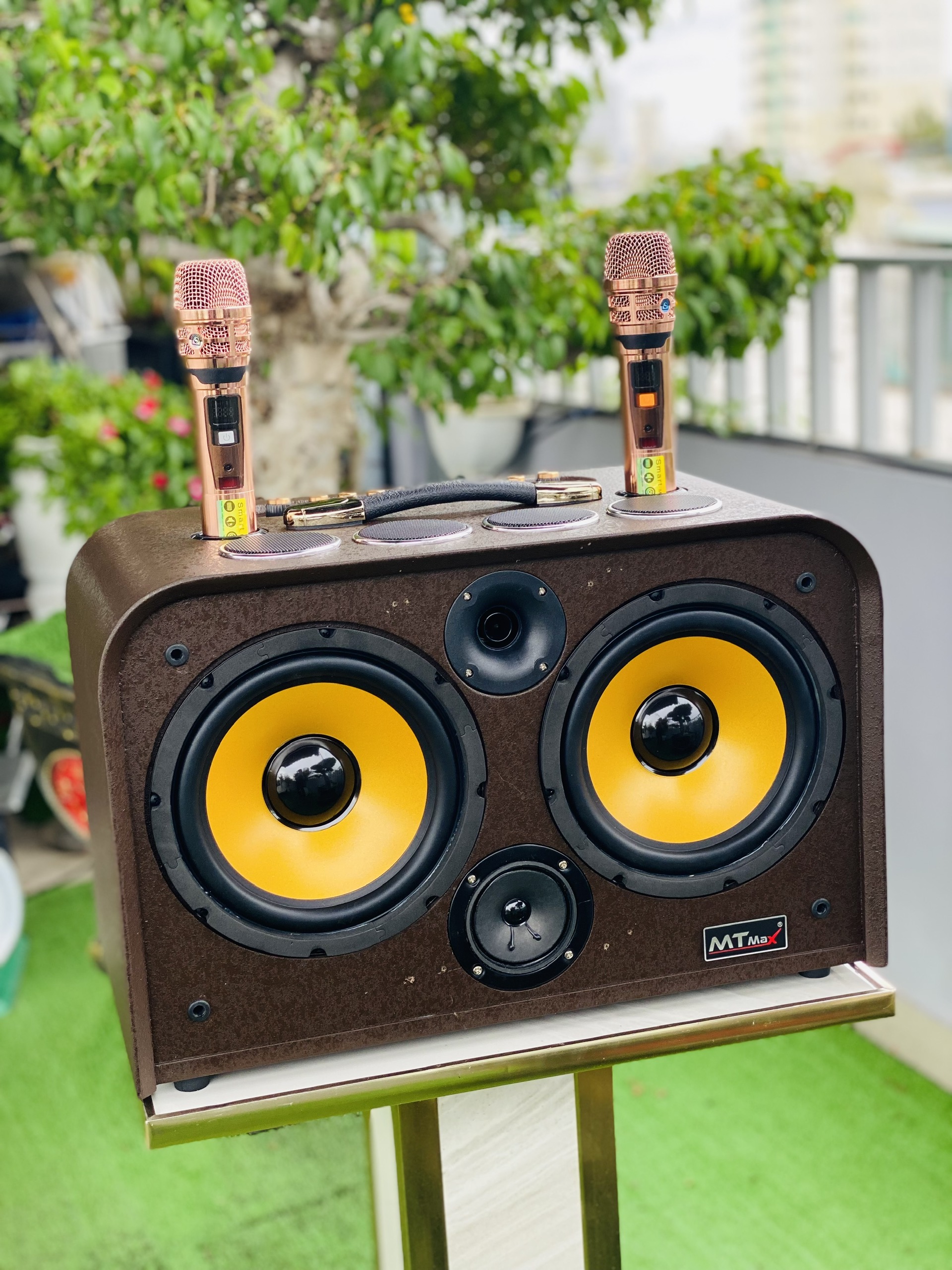 Loa L1 Pro Karaoke Nghe  Nhạc Di Động Cao Cấp 8 Đường Tiếng Loa Bass Đôi 25cm  Micro Hợp Kim  Hát Cực Hay Hàng Nhập Khẩu