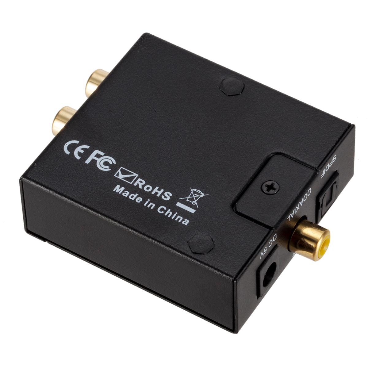 Grwibeou USB 3.5mm DAC Kỹ Thuật Số Sang Analog Âm Thanh Nổi Analog Bộ Chuyển Đổi Âm Thanh Đồng Trục Quang Toslink RCA R/L Quang Sang RCA