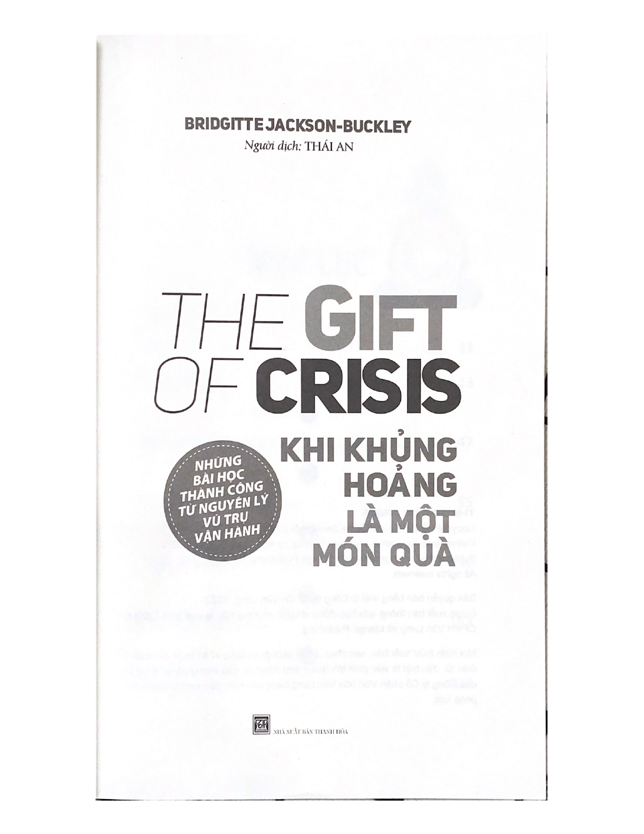 Khi Khủng Hoảng Là Một Món Quà