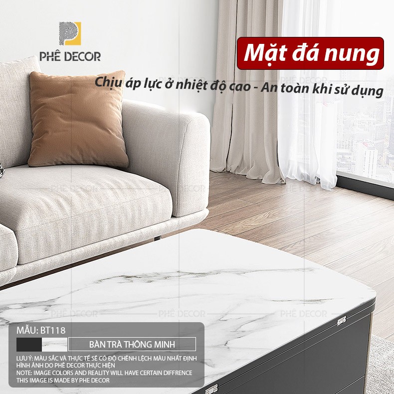 BÀN TRÀ KẾT HỢP BÀN LÀM VIỆC BT118 - Bàn + 2 ghế