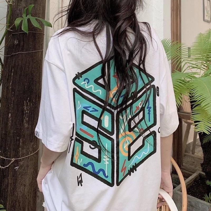 Áo thun unisex tay lỡ 90' đầy đủ tag cổ tag tay Hany shop