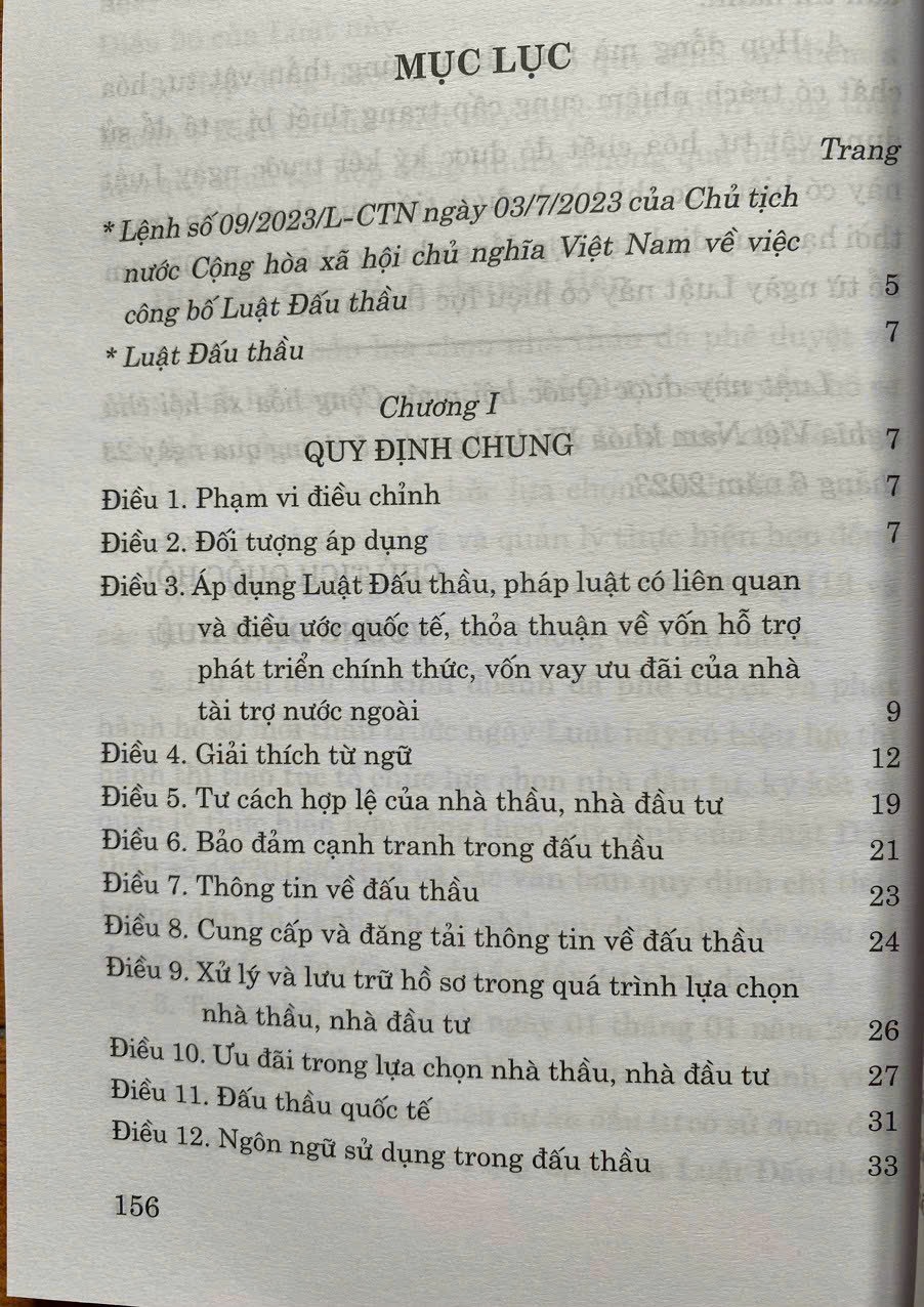 Luật Đấu Thầu
