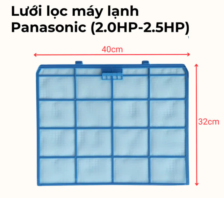 BỘ 2 TẤM LƯỚI LỌC MÁY LẠNH PANASONIC 2HP – 2.5HP – HÀNG CHÍNH HÃNG