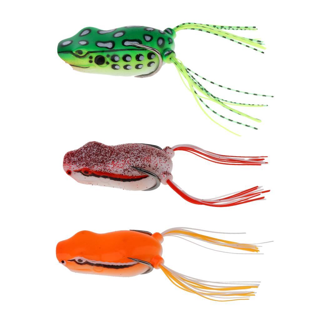 5.5cm Lifelike Topwater Frog Fishing Lure Hook Bait