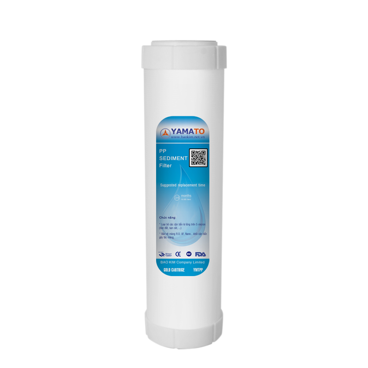 Lõi Lọc Nước 10 Inch Yamato - Lõi Lọc Số 1 - Sediment Filter