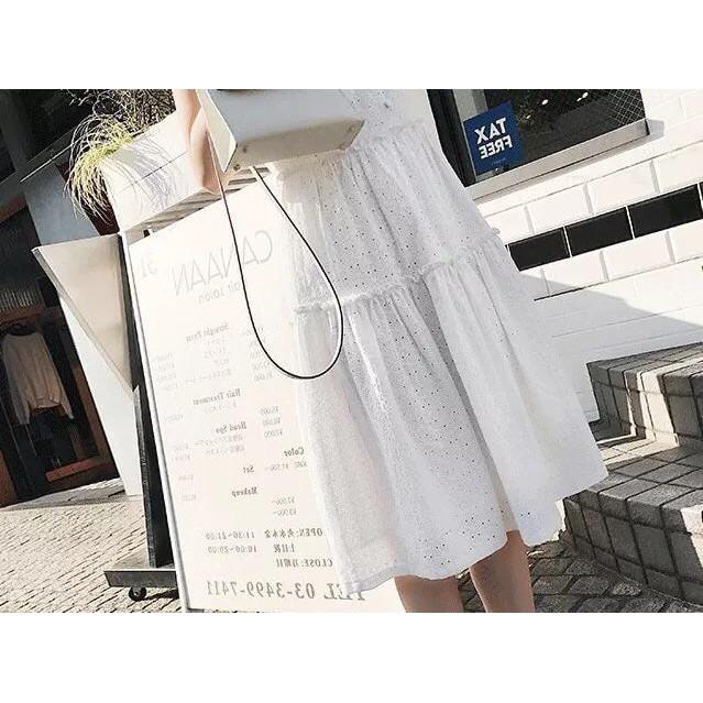 Đầm xô dây vai thắt nơ siêu xinh