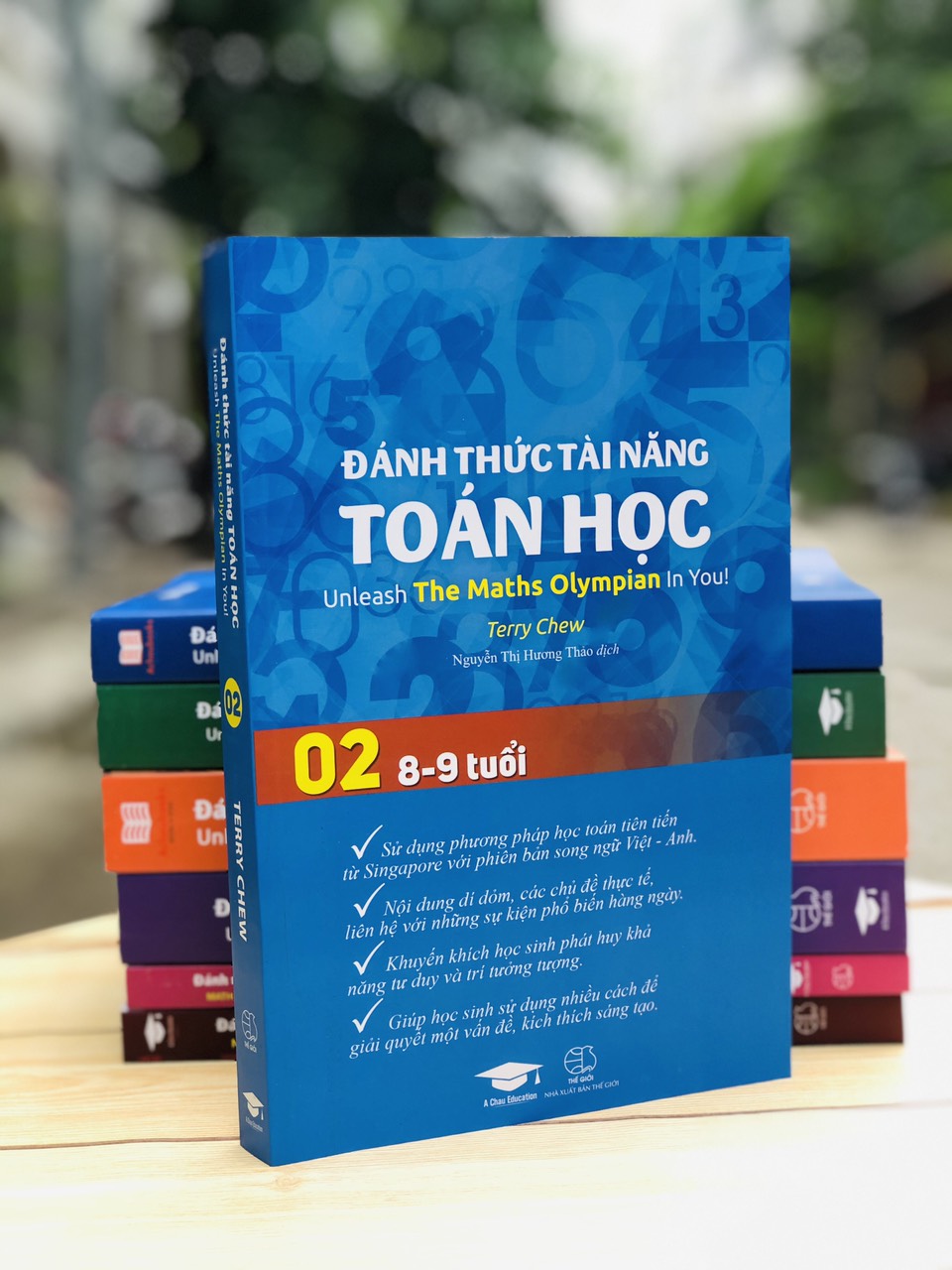 Sách - Đánh Thức Tài Năng Toán Học 2 và 3 - Sách Tham Khảo Kiến Thức Toán lớp 2 và Toán Lớp 3 ( Bộ 2 Cuốn, Sách Song Ngữ Anh Việt ) - Á Châu Books, Bìa Cứng, In Màu