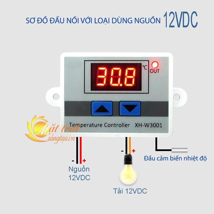Công tắc cảm biến nhiệt độ W3001 12VDC220VAC