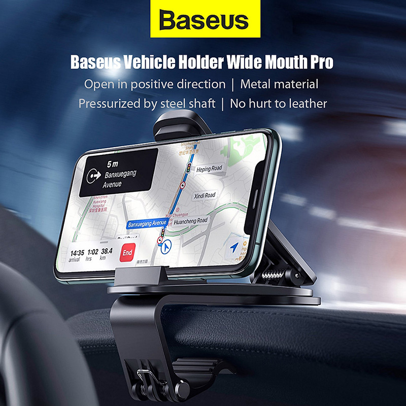 Giá đỡ xe Xiaomi Youpin Baseus Rộng miệng Pro Giá đỡ bằng thép cho điện thoại cầm tay Điện thoại di động 4,7 ~ 6,5 inch