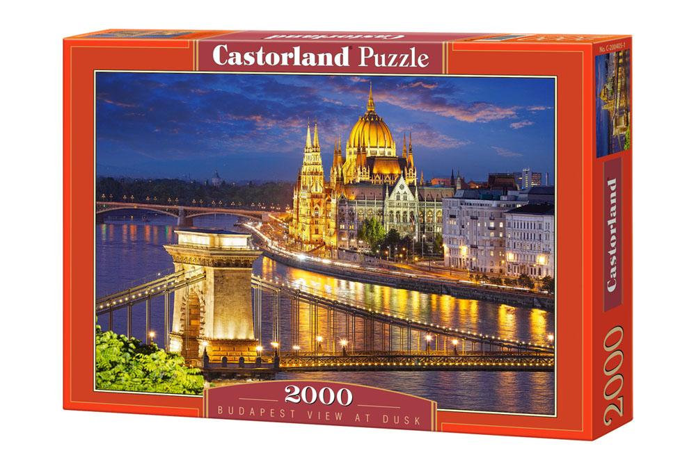 Xếp hình puzzle Budapest view at dusk 2000 mảnh CASTORLAND C-200405