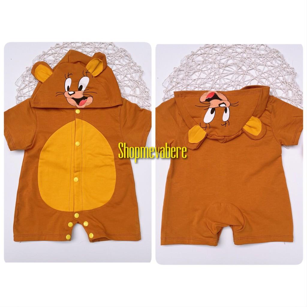 BODY ĐÙI HÌNH THÚ NGỘ NGHĨNH CHO BÉ TRAI VÀ BÉ GÁI 3-14KG, VẢI MỀM MỊN CO GIÃN 4 CHIỀU -