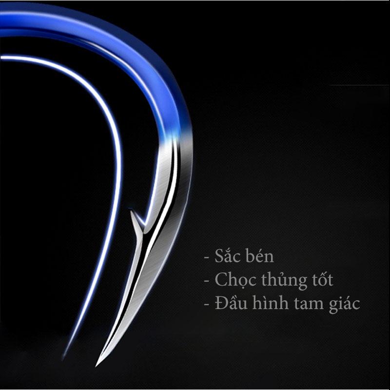 Lưỡi câu cá, móc đơn M-SERIES có ngạnh sắc bén PK15