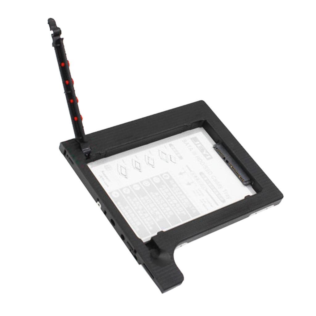 SATA HDD SSD Hard Drive Caddy 12.7mm HDD Caddy Tray Adapter SSD Enclosure Replacement for CD-ROM / DVD-ROM Optical Bay