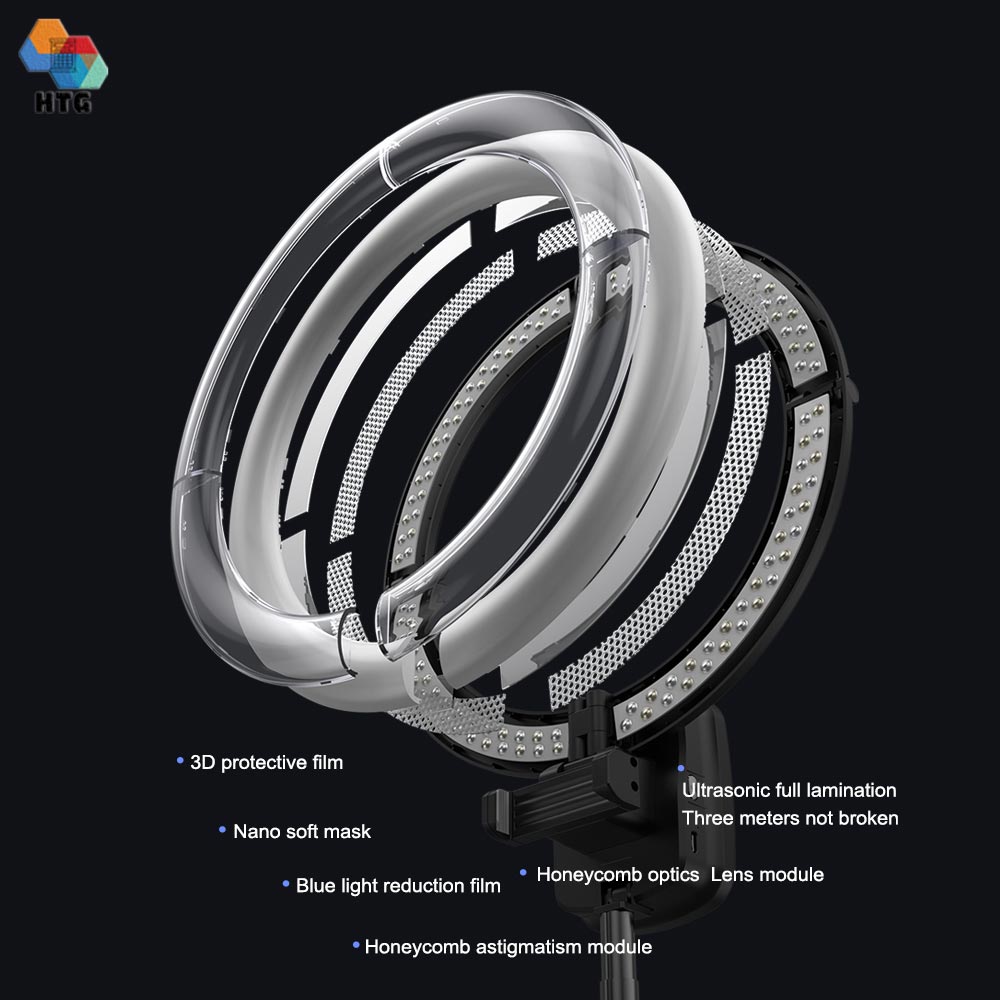 Hộp Đèn LED không dây CYKE YY-1 thu gọn cầm tay, mở rộng lên đến 193cm, hỗ trợ Livestream, Quay Video Tiktok, Với 9 Cấp Độ, kết nối bluetooth, đèn kích thước lớn 26cm, hàng chính hãng