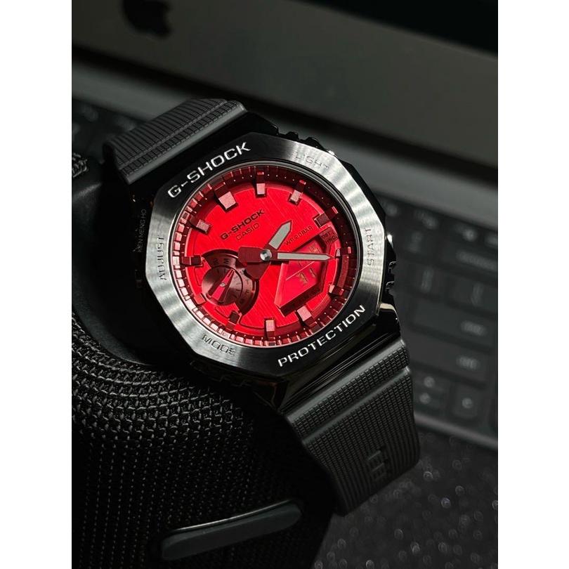 Đồng Hồ Nam Dây Nhựa Casio G-Shock GM-2100B-4ADR Chính Hãng - GM-2100B-3A Mặt Kim Loại