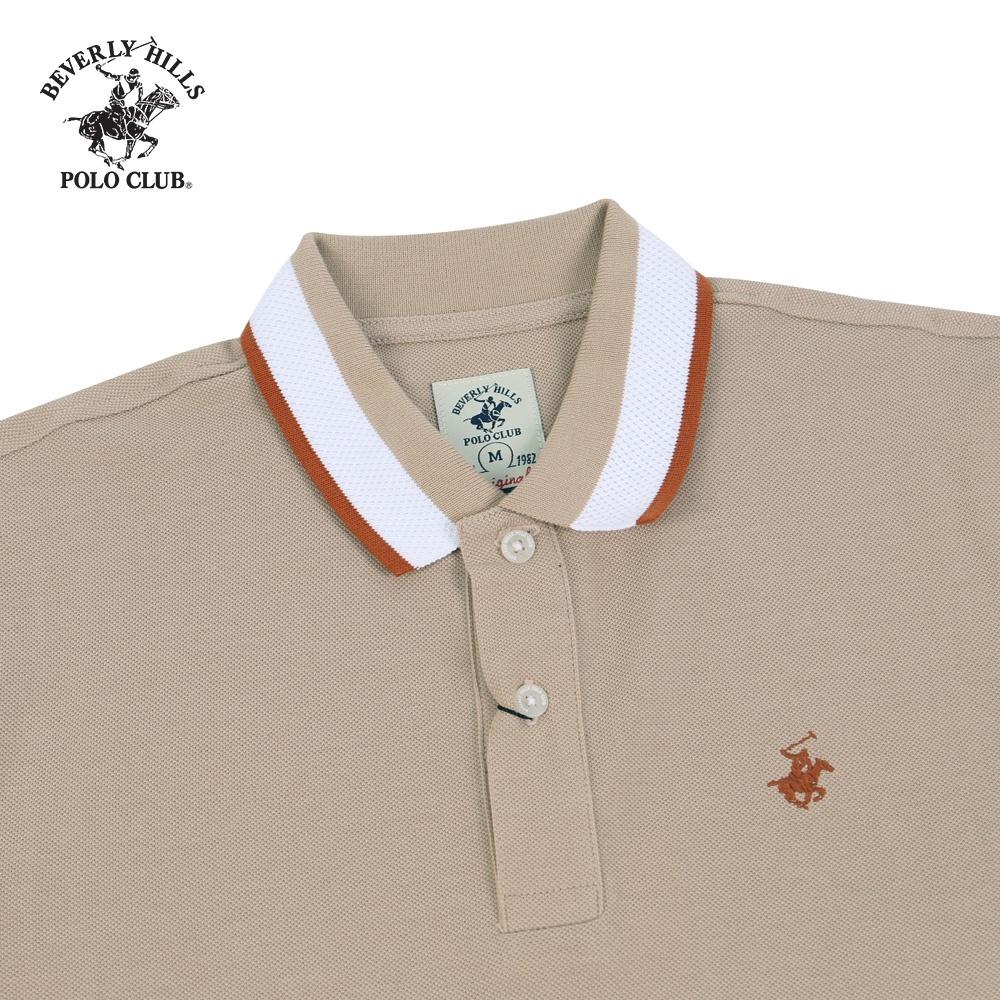 Áo polo ngắn tay Nam Beverly Hills Polo Club Slim fit Cotton màu Be - PMRSS20TL114