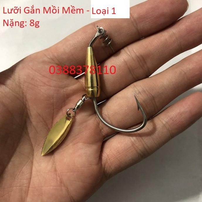 Sale to Lưỡi Gắn Mồi Lưỡi Gắn Mồi Mềm - Loại 1  - xả hàng tồn
