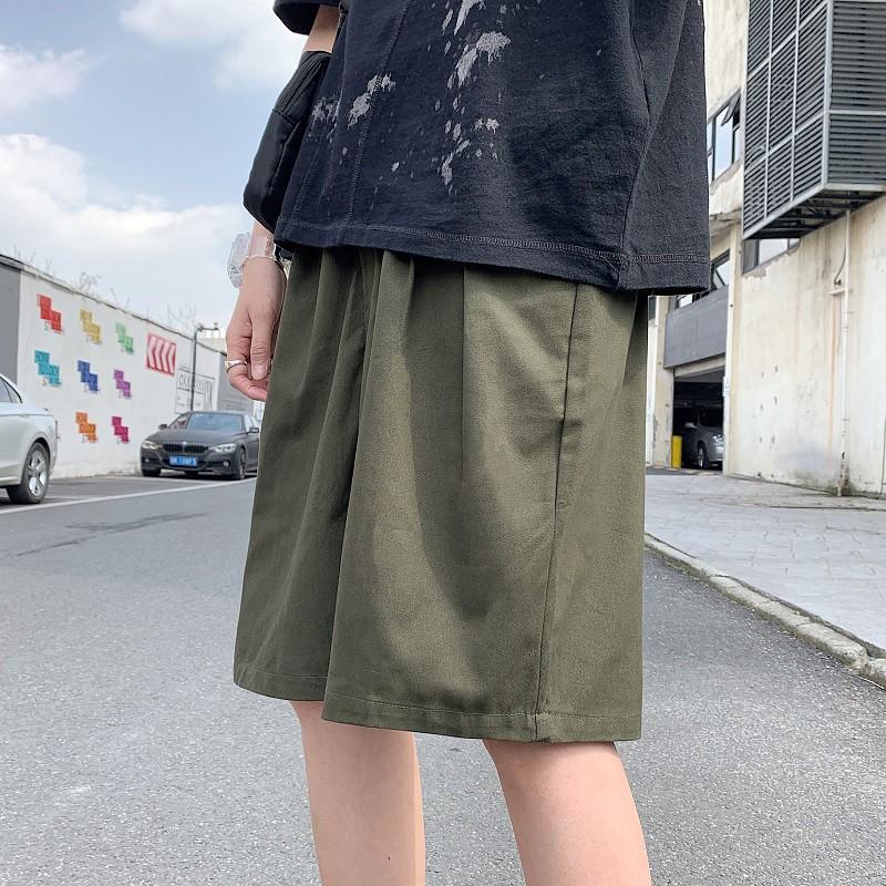 Quần Short Cotton Dáng Rộng Thời Trang Mùa Hè Năng Động Cho Nam