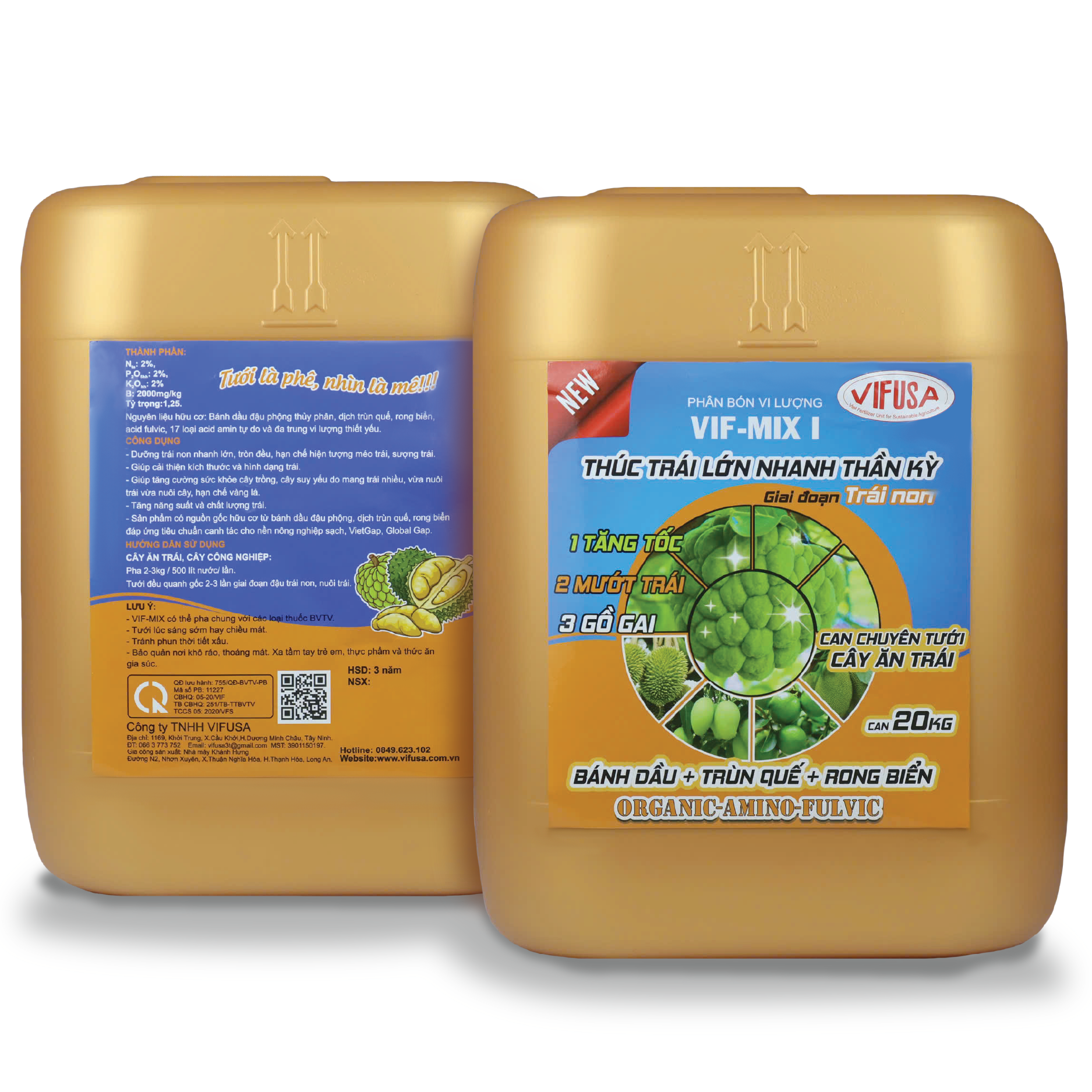 VIF-MIX I - Phân bón Thúc trái can 20kg