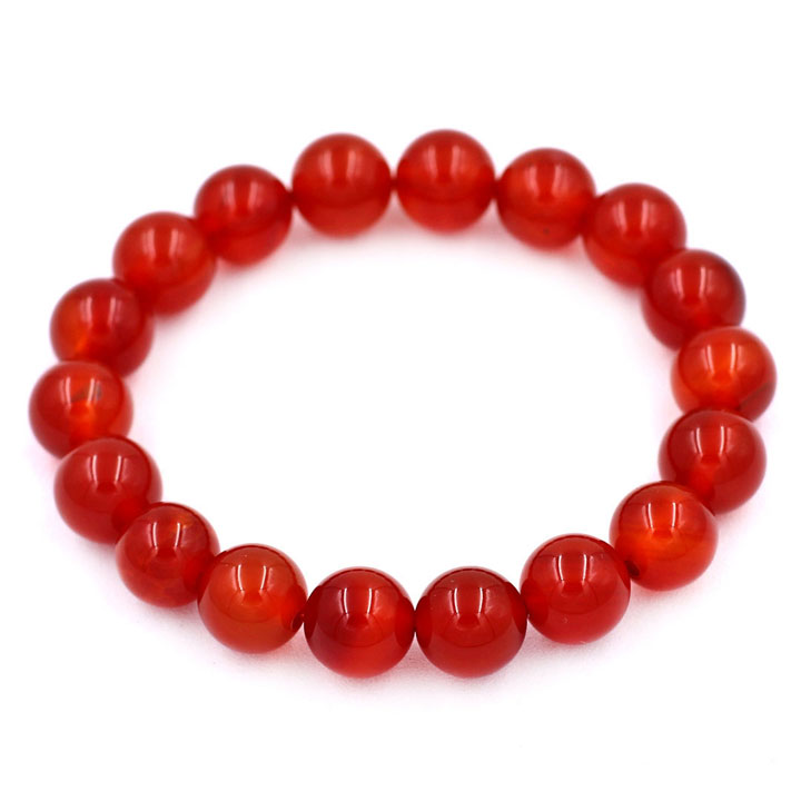 Vòng tay chuỗi hạt mã não đỏ 10 ly 16 hạt