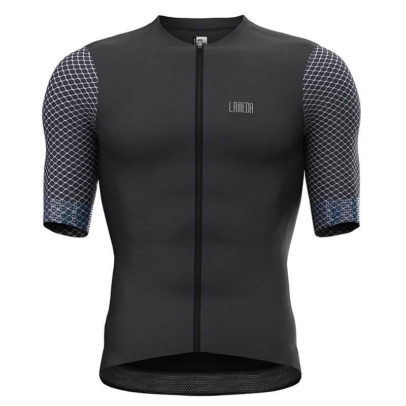 LAMEDA Nam Đua Xe Đạp Áo Tay Ngắn Lưới Thoáng Khí Lưng Xe Đạp Cao Cấp MTB Áo Nhanh Khô Siêu Nhẹ Túi Áo Sơ Mi Color: linbi Size: XXXL