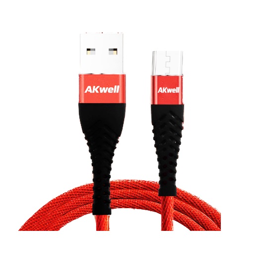 Cáp Micro dây dù Akwell 2.4A Micro USB - Hàng Chính Hãng