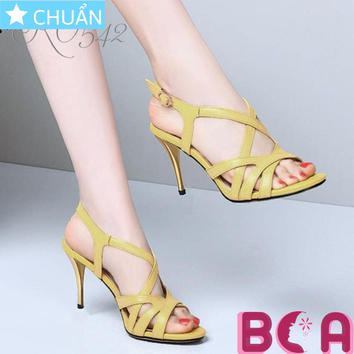 Giày sandal nữ 7p RO542 ROSATA tại BCASHOP gót nhọn, hở mũi, tôn dáng, thời trang, sang trọng