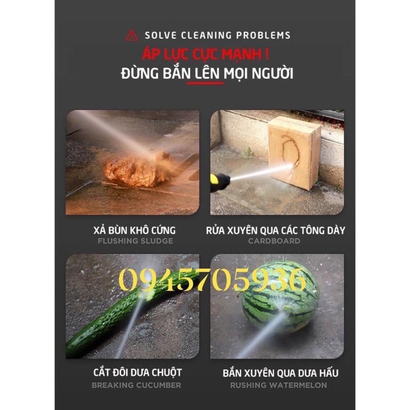 Máy xịt rửa xe cao áp 2000w chính hãng