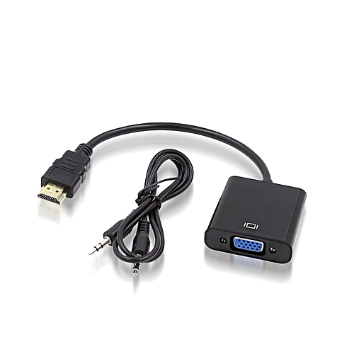 Cáp chuyển đổi từ HDMI sang VGA có âm thanh Full HD1080P dây chuyển từ hdmi sang vga hdmi to vga