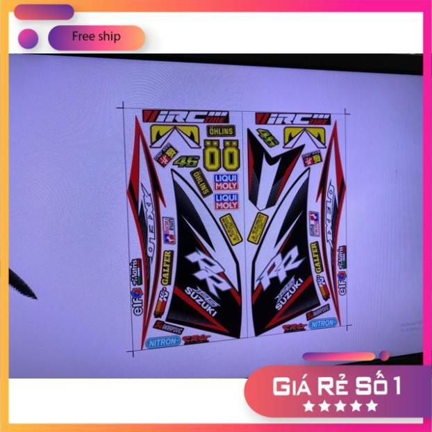 Tem rời Axelo RR đỏ đen 3 lớp cao cấp bảo hành màu sắc vĩnh viễn