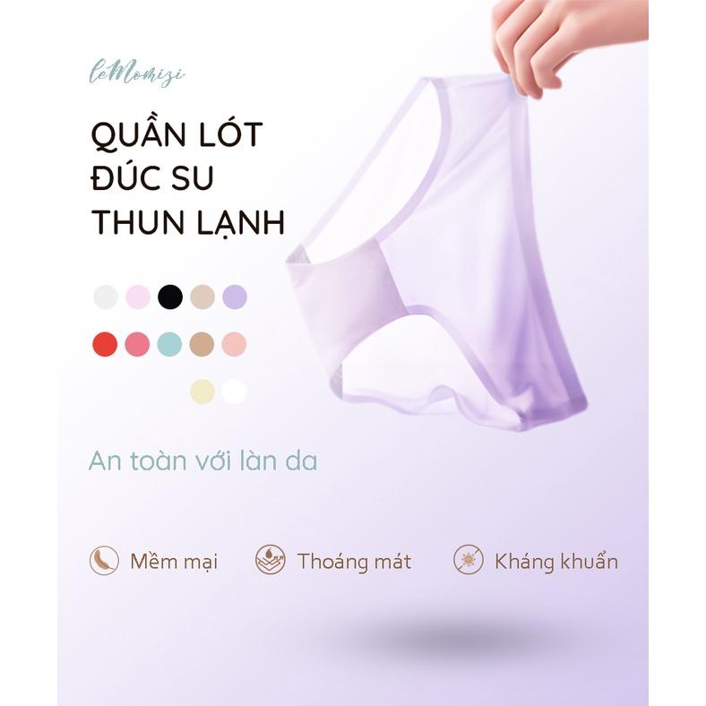   COMBO 5 Quần Lót Nữ Đúc Su thun lạnh không đường may cao cấp kháng khuẩn LeMOMIZI Size M-XXL (35-75kg) 