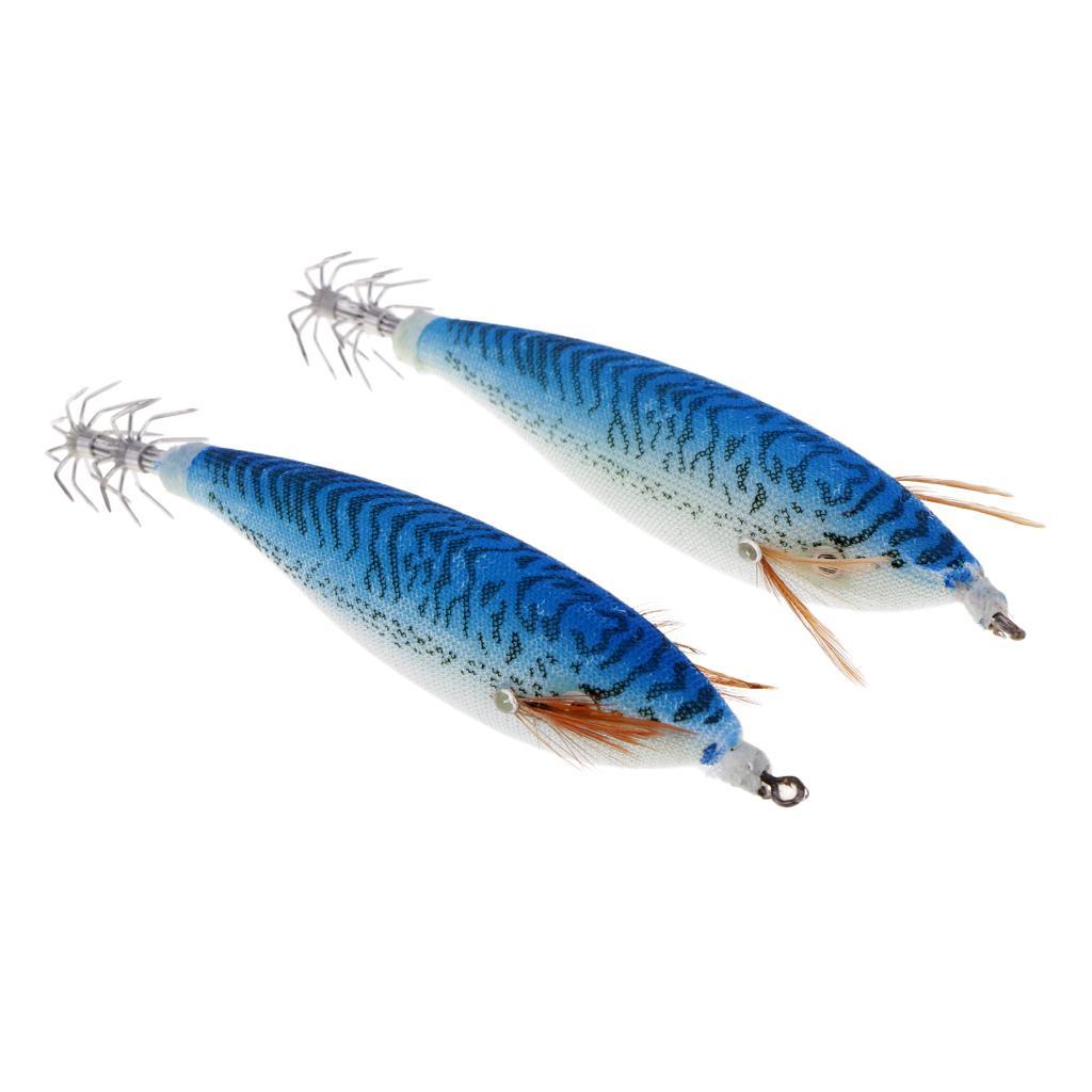 6pcs Luminous Fishing Lure Imitation Shrimp Bait Squid Jig Hook Bionic Bait Green, Blue, Pink