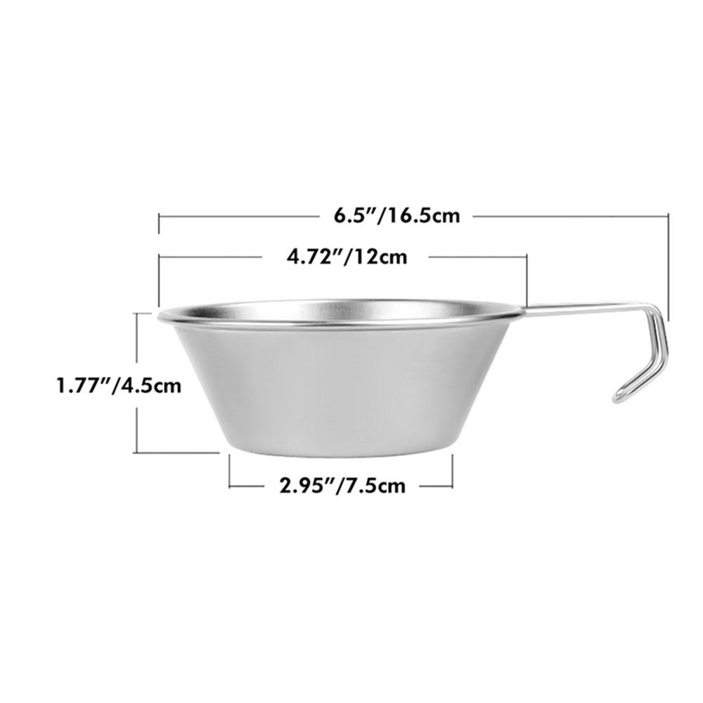 Cốc Thép Không Gỉ 310Ml Để Nấu Ăn Câu Cá Cắm Trại Ngoài Trời