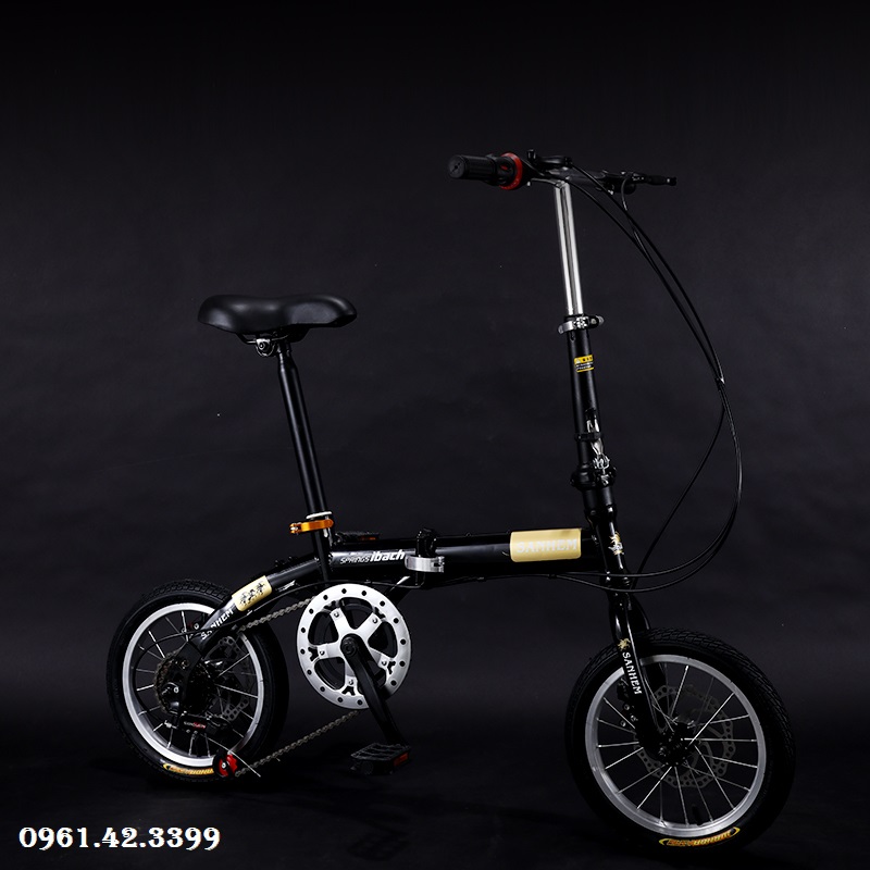 Xe đạp gấp gọn - Xe đạp địa hình 16inch Khung carbon siêu nhẹ tốc độ biến thiên chịu lực 100KG RE0740