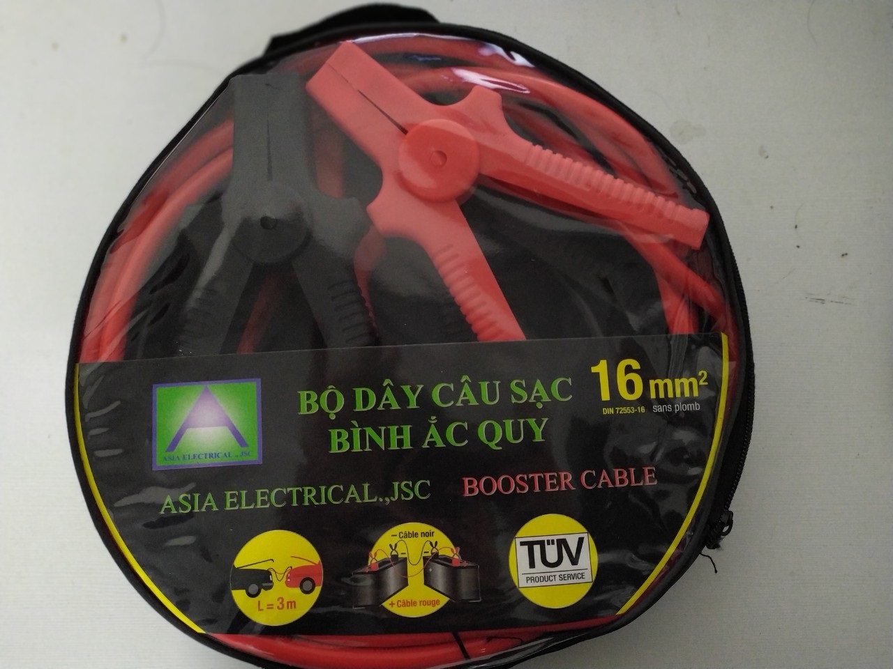 Bộ Dây Câu Bình Ắc Quy 2500AMP Dài 3 Mét