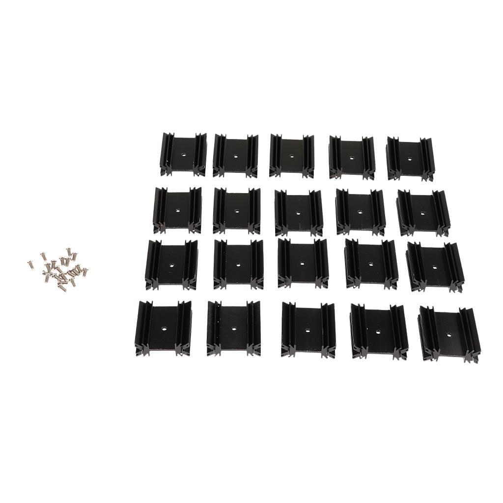 20 Sets Aluminum   38x34x12mm Conductive PCB Circuit