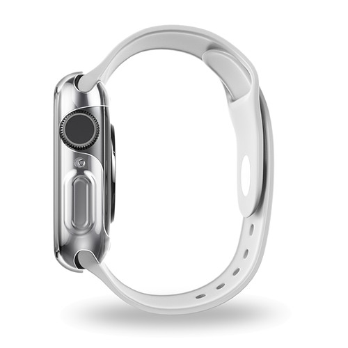 Ốp Case và Kính Cường Lực Trong Suốt UNIQ Garde Hybrid cho Apple Watch Size 40/ 44mm_ Hàng Chính Hãng