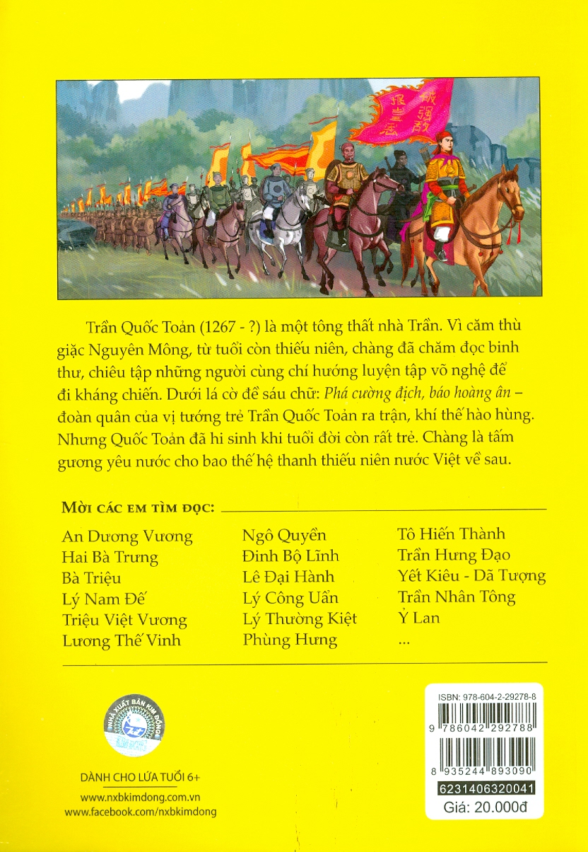 Tranh Truyện Lịch Sử Việt Nam - Trần Quốc Toản (Tái Bản 2023)