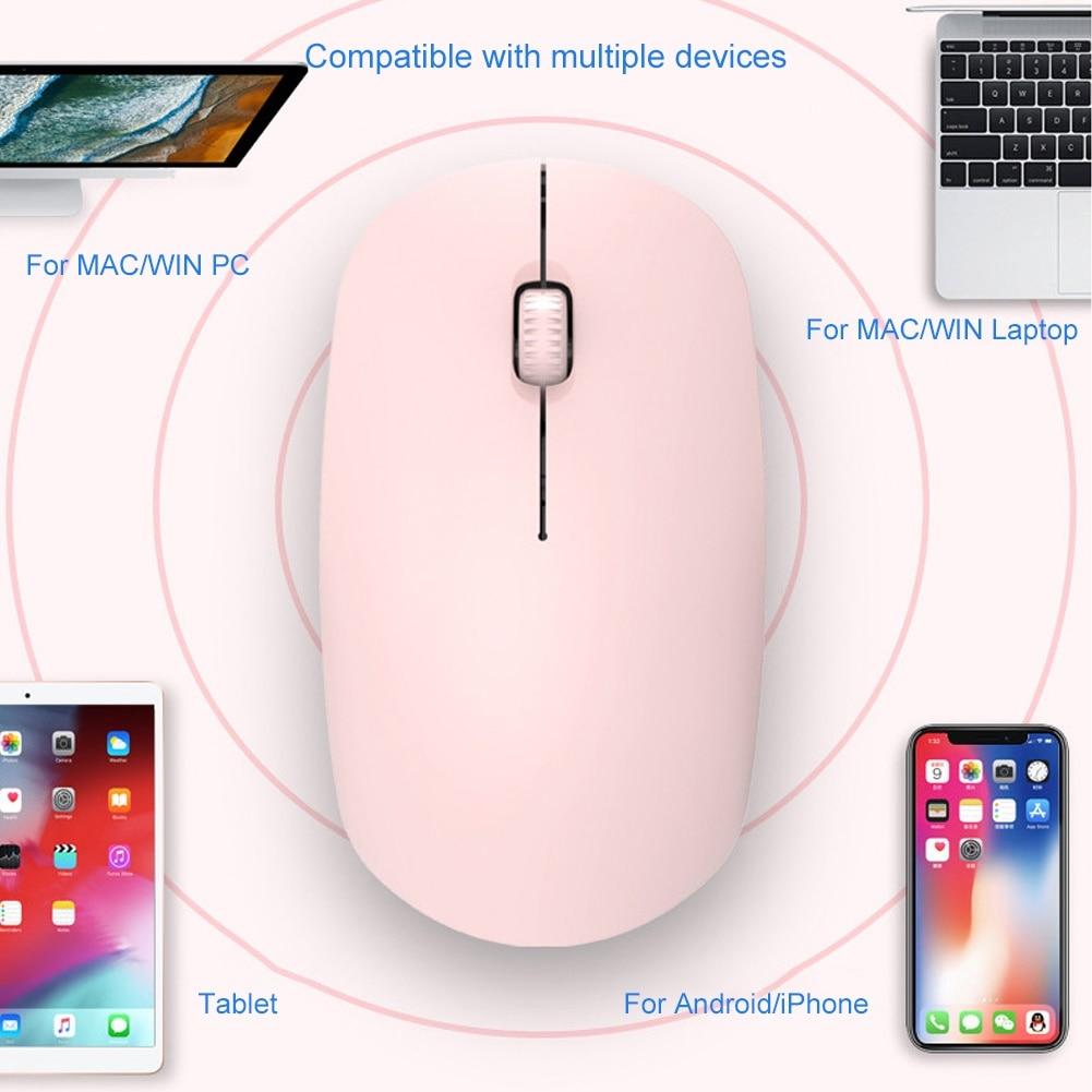 Chuột Wirelesss Bluetooth 2 Trong 1 Không Dây Hai Chế Độ Quang 2.4G Chuột Ergonomic Di Động Sạc Chuột Cho Laptop máy Tính