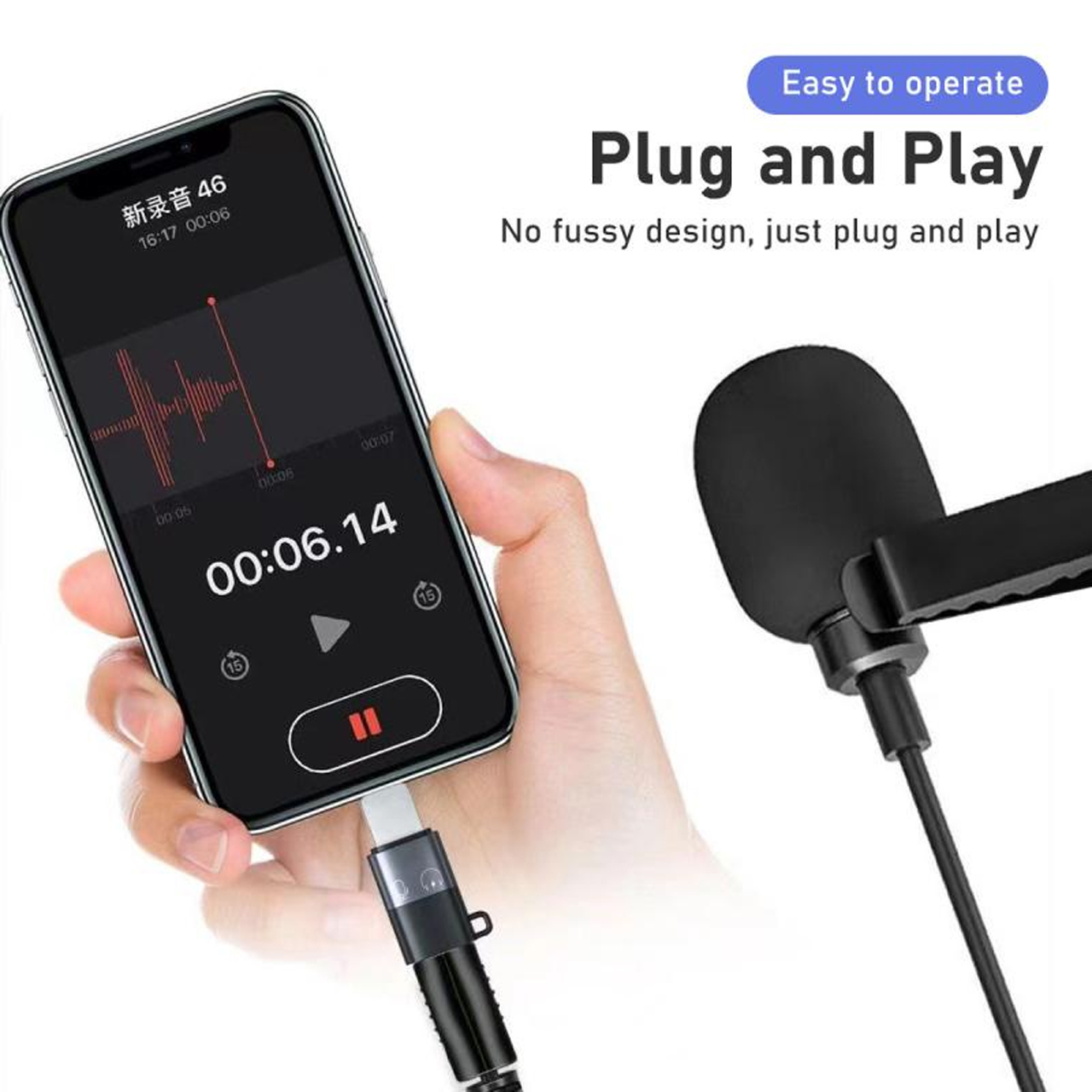 Đầu Chuyển Type C Sang Micro USB, Lighttling Cho Micro Thu Âm Làm Vlog Livestream Youtube Tiktok - Hàng Chính Hãng